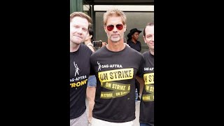 Rob O'Malley on the picket line at the SAG-AFTRA Strike at Warner Brothers Studios in Burbank