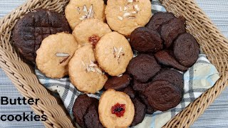 Butter Cookies without oven |  Mixed cookies by Food Flavour