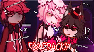 ⁉️ ALASTOR, HUSK AND ANGEL ON CRACK !! // PART 1 // Huskerdust // Hazbin Hotel Gacha