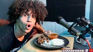 Samari Eats Puerto Rican Dinner ASMR