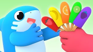 HORA DO SORVETE: APRENDA AS CORES com o BABY SHARK! - Canção das Cores para Crianças | Shark Academy