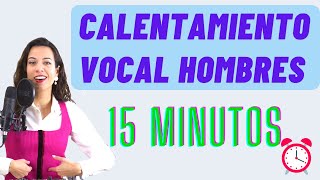 ✅️MEJOR CALENTAMIENTO VOCAL de 15 minutos para HOMBRES. Clases de canto, ejercicios. Natalia Bliss