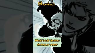 What's the meaning of "Bankai" in Bleach 🤯#anime #bankai #aizen #animeshorts #shorts#viral #bleach