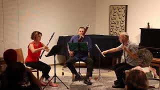 Cane Trio טריו קנים Bach, Mozart &more. Oboe- Omri Raveh, Clarinet- Orit Orbach, Bassoon- Uzi Shalev