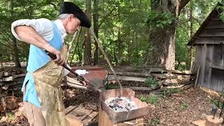 Historic Blacksmithing (Nails, tools, knifes, Tomahawk, etc) #history #historical #subscribe #shorts