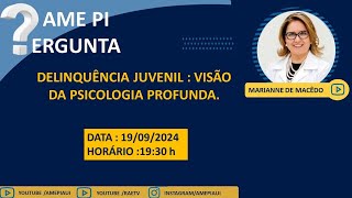 DELINQUÊNCIA JUVENIL : VISÃO DA PSICOLOGIA PROFUNDA.