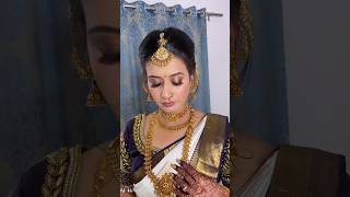 Stunning bride || Muhurtham makeup  subscribe❤️Bookings🤙 8050340612 #viral #makeup #trendingshorts