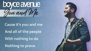 You And Me - Lifehouse (Lyrics)(Boyce Avenue acoustic cover) on Spotify & Apple