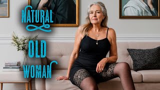 Natural old women over 70 Fashion style review #7 #naturalwoman #naturalbeauty