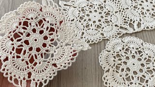 GORGEOUS Beauty❗️How to Make Crochet Square Motif Pattern Runner, Blouse