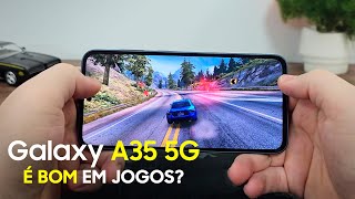 Testei o Samsung Galaxy A35 em jogos! Melhor que o M35?