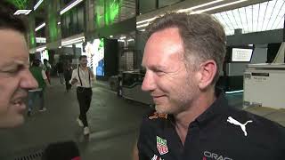 Christian Horner on Great race | Post Race Interview | 2022 Jeddah Corniche Saudi Arabian GP