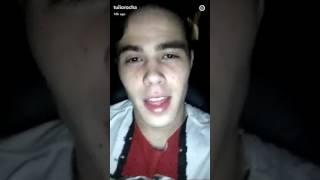 Túlio Rocha no jantar com os donos do Snapchat