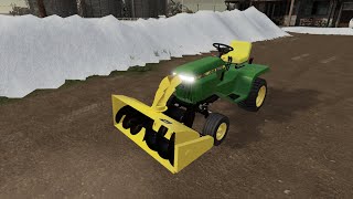 Farming Simulator 19 Snow Removal with John Deere 332