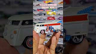 HOTWHEELS VOLKSWAGEN DRAG BUS CAPTAIN AMERICA ROTATE #shorts #toys #bus