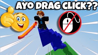 Drag clicking on *MOBILE* (Roblox Bedwars)