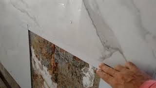 Bancada cozinha Porcelanato #Diy visita ao apartamento