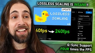 Lossless Scaling just got UPDATED!! X4 Mode Frame Generation, G-Sync & More!