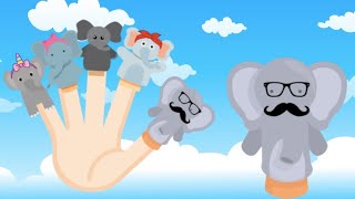 Daddy Elephant Finger Family Song | Fun Elephant Nursery Rhymes for Kids