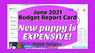 June Budget Report Card | New Puppy Pictures!