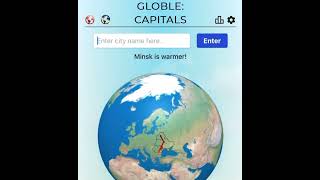 Everyday Globle Capitals 188! Guess the Mystery Capital! #geography #worldcapitals #spoileralert