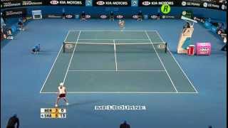 Maria Sharapova VS Justine Henin AO 2008 Highlights