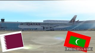 Infinite Flight Timelapse! Doha To Male Qatar A350!