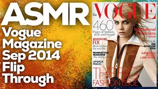 Gentle Whispering ASMR Page Flipping: Exploring the September 2014 Vogue Magazine, StevenAntonyASMR