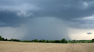 Strong Thunderstorms & Microburst in Southeastern Wisconsin - High Winds, Hail, Structure - 5/31/23