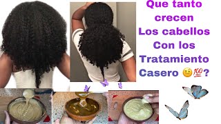 Que tanto crece el cabello con los tratamientos caseros ?🍯ultima semana de reto crecimiento 🍀💕