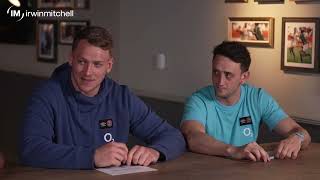 Expert Hand challenge with England Rugby's Alex Dombrandt, Ollie Lawrence and Alex Mitchell