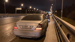 Студенты на AMG. Гонки по Рублевке. S63 vs C450.