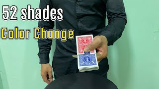 52 shades Color change Card and Box Gimmick