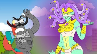 Brawl Stars Animation Clancy is petrified by Medusa EMZ