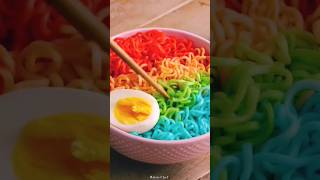 Rainbow Noodles 🌈 | White Chef | #noodles #shorts