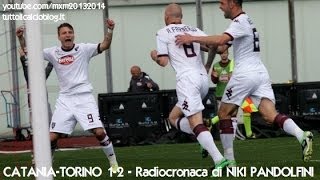 CATANIA-TORINO 1-2 - Radiocronaca di Niki Pandolfini (7/4/2014) da Radiouno RAI