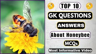 10 General Knowledge Mcqs Questions About Honeybees In English | Helian GK Quiz