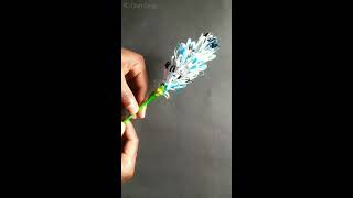 Flower Making With Waste Material • Best Out Of Waste #shorts #youtubeshorts #viral #flower