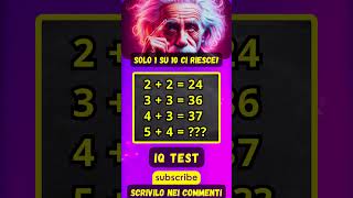 MATH TEST - IQ TEST X GENI 😎#brain #iqtest #math