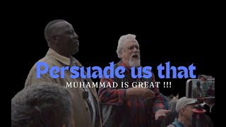 Persuade us that muhammad is great !!! Jay Smith ft Muslim | speakers corner