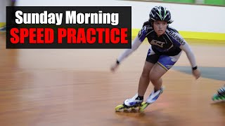 Sunday Morning Inline Roller Speed Skating Practice Quick Cuts 4K Video