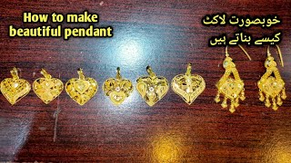 Latest pendent design नवीनतम सोने की लटकन डिजाइन|How to make gold pendant