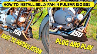 Pulsar 150 UG4 BS3 Belly Pan Install | Plug & Play | Easy To Install / @AMARKVLOGS