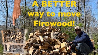 Making a FIREWOOD BASKET! -  A better way to MOVE and STORE firewood.