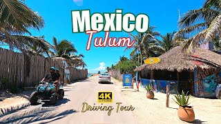 Driving Tulum, Mexico 🇲🇽 4k [ UHD 60 fps]