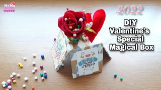 Valentines 💝special Magical Box |Surprise Gift Box idea| Handmade Valentine's Day gift 🎁