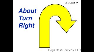 AKC Rally Novice Sign #7 : About Turn - Right