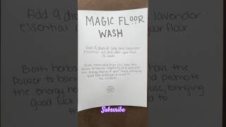 How To Wash Your Floors With Magic 🪄 #essentialoils #magic #witch #wicca #wiccan #floor #spells