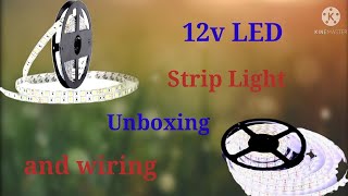 12v White LED Strip Light Unboxing. #sagarideasandunboxing #viral