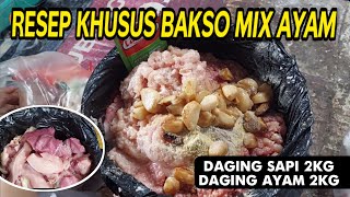 RESEP BAKSO MIX DAGING AYAM TER ENAK ❗️COCOK BUAT HIDANGAN LEBARAN DIRUMAH 🥰